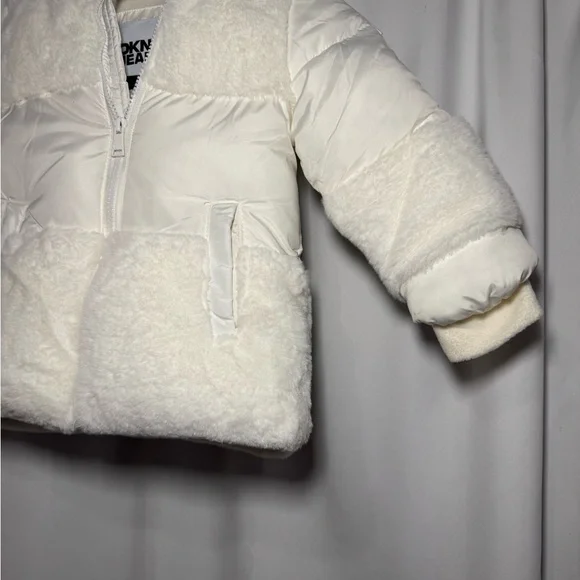 DKNY Cream Puffer Jacket - Picture 3 of 6